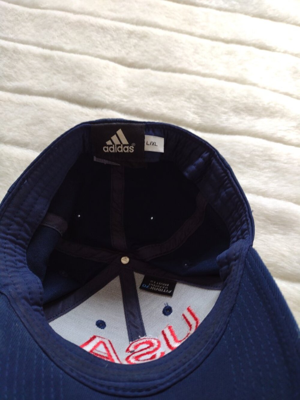Adidas Men's Hat Cap USA Hockey 2016 World Cup of Hockey Blue L/XL Fitted - Picture 6 of 8